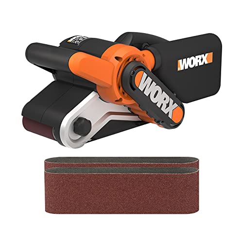 WORX WX661.1 Bandschleifer 950W - mit Staubsauger-Adapter - ergonomisches design von WORX