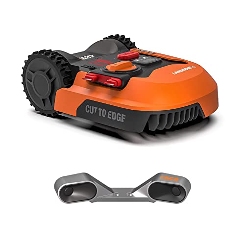 WORX Landroid L WR153E Mähroboter/Akkurasenmäher für große Gärten bis 1500 qm/Selbstfahrender Rasenmäher für einen sauberen Rasenschnitt im Handumdrehen + Landroid Mähroboter Zubehör WORX Landroid L WR153E Mähroboter/Akkurasenmäher für große Gärten bis 1500 qm/Selbstfahrender Rasenmäher für einen sauberen Rasenschnitt im Handumdrehen + Landroid Mähroboter Zubehör von WORX