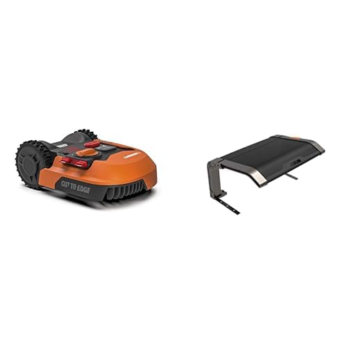 Worx Landroid M WR142E Mähroboter/Akkurasenmäher für Gärten bis 700 qm/Selbstfahrender Rasenmäher für einen ordentlichen Rasenschnitt+ Landroid 700 Garage von WORX