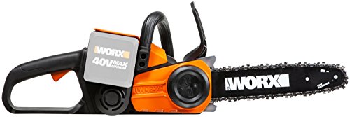 WORX WG368E.9 40V Akku Kettensäge, 30 cm Schnittlänge, Kettenschmierung, Geschwindigkeit 3,8 m/s, ohne Akku, Ladegerät und Zubehör von WORX
