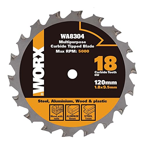 Worx wa8304 worxsaw 120 mm Mehrzweck Klinge: Holz/Metall/Fliesen – Silber (1) von WORX