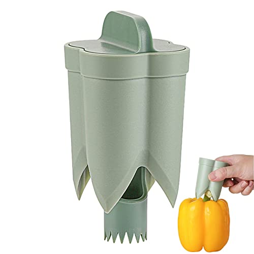 Pfeffersamen Entferner | Pfeffer Chili Bell Jalapeno Entkerner Samen Entferner - Pfeffer Chilischneider Entkerner Slicer Obstschäler Küchenhelfer von WOTEG