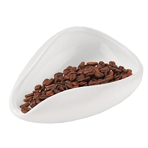 WOTEG Kaffee-Dosiertablett – Tee-Zubehör mit Schaufel und Tasse zum Dosieren von Kaffeebohnen, Tee-Zubehör aus Keramik für Esszimmer, Hotel, Familie von WOTEG