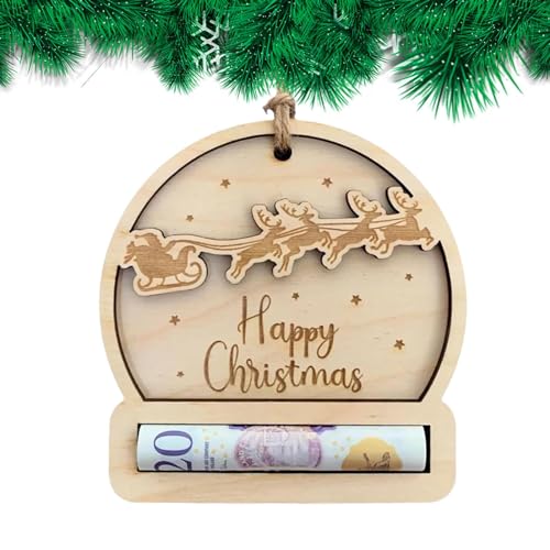 WOTEG Weihnachtsornament-Geldhalter | Weihnachtsgeldhalter für Bargeld,Handgefertigte Geldhalter-Dekoration. Auf der Rückseite können Segenswünsche geschrieben WOTEG Weihnachtsornament-Geldhalter | Weihnachtsgeldhalter für Bargeld,Handgefertigte Geldhalter-Dekoration. Auf der Rückseite können Segenswünsche geschrieben von WOTEG