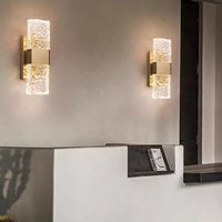 2 Stück Moderne Wandleuchte Nordic Kristall Wandlampe Gold Up Down Wandbeleuchtung Dreifarbiges Variables Licht 9X31cm 2 Stück Moderne Wandleuchte Nordic Kristall Wandlampe Gold Up Down Wandbeleuchtung Dreifarbiges Variables Licht 9X31cm von WOTTES