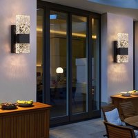 2 Stück Moderne Wandleuchte Nordic Kristall Wandlampe Schwarz Up Down Wandbeleuchtung Dreifarbiges Variables Licht 9X21cm 2 Stück Moderne Wandleuchte Nordic Kristall Wandlampe Schwarz Up Down Wandbeleuchtung Dreifarbiges Variables Licht 9X21cm von WOTTES