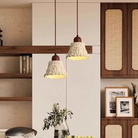 2 Stück Vintage Hängelampe Retro Pendelleuchte Höhenverstellbar Deckenleuchte Deco Kronleuchter Ø17cm Stil B 2 Stück Vintage Hängelampe Retro Pendelleuchte Höhenverstellbar Deckenleuchte Deco Kronleuchter Ø17cm Stil B von WOTTES