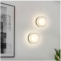 2er Set Moderne Wandleuchte Kreative Wandlampe Transparent Dekorative Wandbeleuchtung Warmweißes Licht Ø13.5cm von WOTTES