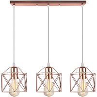 3 Flammig Hängelampe Industrielle Retro Pendelleuchten Roségold Deckenleuchte für Schlafzimmer 3 Flammig Hängelampe Industrielle Retro Pendelleuchten Roségold Deckenleuchte für Schlafzimmer von WOTTES