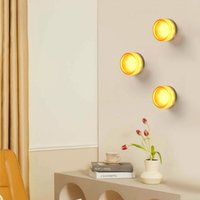 3er Set Moderne Wandleuchte led Runde Wandlampe Kreative Deckenleuchte Warmweißes Licht Orange Ø13.5cm 3er Set Moderne Wandleuchte led Runde Wandlampe Kreative Deckenleuchte Warmweißes Licht Orange Ø13.5cm von WOTTES