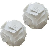 Diy Puzzle Lampenschirm Modern Deckenlampe Innenbereich Pendelleuchte Kreative Weiß Hängeleuchte 2 Stücke von WOTTES