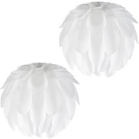 E27 Modern Deckenlampe PP Deckenleuchte Kreative Innen Pendelleuchte für Wohnzimmer Schlafzimmer Küche Ø30CM 2 Stücke von WOTTES