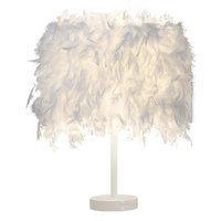 Wottes - Feather Kreativität Individualität Tischlampe E27 Modern Dekoleuchte Wohnzimmer Schlafzimmer Weiß von WOTTES