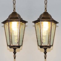 Industrielle Pendelleuchte Metall Glas Hängeleuchte Innen Dekoration Esstischlampe Wohnzimmerlampe Bronze 2 Stücke Industrielle Pendelleuchte Metall Glas Hängeleuchte Innen Dekoration Esstischlampe Wohnzimmerlampe Bronze 2 Stücke von WOTTES