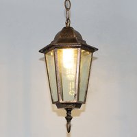 Industrielle Pendelleuchte Metall Glas Hängeleuchte Innen Dekoration Esstischlampe Wohnzimmerlampe Bronze von WOTTES