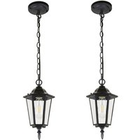 Industrielle Pendelleuchte Metall Glas Hängeleuchte Innen Dekoration Esstischlampe Wohnzimmerlampe Schwarz 2 Stücke Industrielle Pendelleuchte Metall Glas Hängeleuchte Innen Dekoration Esstischlampe Wohnzimmerlampe Schwarz 2 Stücke von WOTTES