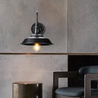 Industrielle Wandleuchte Vintage Wandlampe Innen Deckenleuchte E27 Lampe Wand Schwarz Ø26cm Industrielle Wandleuchte Vintage Wandlampe Innen Deckenleuchte E27 Lampe Wand Schwarz Ø26cm von WOTTES