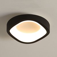 Led Deckenleuchte Design Kreative Deckenlampe Schwarz Ø20cm 12W für Schlafzimmer Bad Balkon Flur Küche - Warmweißes Licht Led Deckenleuchte Design Kreative Deckenlampe Schwarz Ø20cm 12W für Schlafzimmer Bad Balkon Flur Küche - Warmweißes Licht von WOTTES
