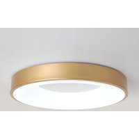 Led Deckenleuchte Rund Deckenlampe Metall Acryl Pendelleuchte Goldene 18W Ø30CM für Küche Wohnzimmer Flur - Kaltweiß Licht von WOTTES