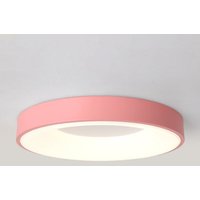 Led Deckenleuchte Rund Deckenlampe Metall Acryl Pendelleuchte Rosa 18W Ø30CM für Küche Wohnzimmer Flur - Neutrales Licht von WOTTES