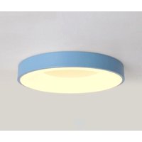 Led Deckenleuchte Rund Deckenlampe Metall Acryl Pendelleuchte Blau 18W Ø30CM für Küche Wohnzimmer Flur - Warmweißes Licht Led Deckenleuchte Rund Deckenlampe Metall Acryl Pendelleuchte Blau 18W Ø30CM für Küche Wohnzimmer Flur - Warmweißes Licht von WOTTES