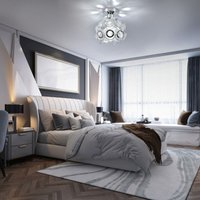 Modern Deckenleuchte Kristall Deckenlampe Rund Lampenschirm Küchenlampe für Flur Korridor Silber Ø17cm von WOTTES