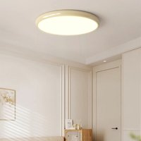 Modern Deckenleuchte Metall Acryl Deckenlampe Cremefarben Dekoration Pendelleuchte Ø23CM 18W - Neutrales Licht von WOTTES