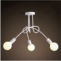 Wottes - Modern Deckenleuchte Metall Lampe 3-Flammig E27 Fassung Deckenlampe Wohnzimmer Deckenleuchte Schlafzimmer von WOTTES