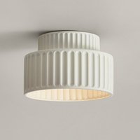 Modern Deckenleuchte Rund Deckenlampe Lampenschirm Weiß E27 Ø23CM für Esszimmer Wohnzimmer Schlafzimmer Flur - 1Pcs von WOTTES