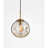 Wottes - Modern Kronleuchter Kugel Glas Pendelleuchte Design Kreative Hängeleuchte Innen Dekoration Hängelampe - Bernstein Ø18CM von WOTTES