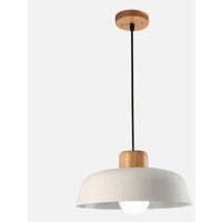 Wottes - Modern Pendelleuchte Nordic Einfache Hängeleuchte Weiß Holz Modern Kronleuchter für Küche Schlafzimmer von WOTTES