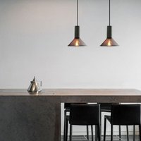 Vintage Pendelleuchte Industrial Hängelampe Innenbereich Deckenleuchte für Esszimmer Café Bar Club Ø21,5CM 2 Stücke von WOTTES