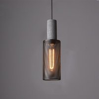 Vintage Pendelleuchte Industrial Hängelampe Innenbereich Deckenleuchte für Küche Schlafzimmer Wohnzimmer Ø10CM von WOTTES