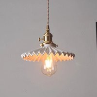 E27 Retro Industrielle Pendelleuchte Höhenverstellbare Hängelampe Kreative Deckenleuchte Weiß Küchenlampe E27 Retro Industrielle Pendelleuchte Höhenverstellbare Hängelampe Kreative Deckenleuchte Weiß Küchenlampe von WOTTES