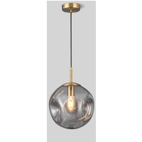Modern Kronleuchter Kugel Glas Pendelleuchte Design Kreative Hängeleuchte Innen Dekoration Hängelampe - Rauchgrau Ø25CM Modern Kronleuchter Kugel Glas Pendelleuchte Design Kreative Hängeleuchte Innen Dekoration Hängelampe - Rauchgrau Ø25CM von WOTTES