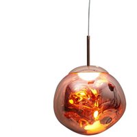 Wottes - Modern Pendellampe Design Kreative Lampenschirm Hängeleuchte Höhenverstellbare Kronleuchter - Rot Ø15CM von WOTTES