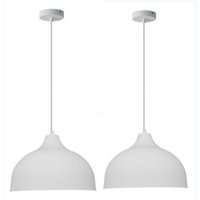 Wottes - Retro Industrial Pendelleuchte Innenbereich Hängeleuchte Metall Kronleuchter Weiß für Café Küche BarWohnzimmer 2 Stücke Wottes - Retro Industrial Pendelleuchte Innenbereich Hängeleuchte Metall Kronleuchter Weiß für Café Küche BarWohnzimmer 2 Stücke von WOTTES