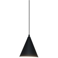 Wottes - Retro Industrielle Pendelleuchte Schwarz Hängelampe Lampenschirm Höhenverstellbare Kronleuchter Ø19CM von WOTTES