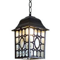 Wottes - Vintage Industrialle Pendelleuchte Metall Glas Hängelampe Innenbereich Deckenleuchte Käfig Kronleuchter Schwarz von WOTTES