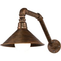 Retro Industrielle Wandleuchte Retro Kreative Wandlampe E27 Schmiedeeisen Wasserrohr Wandlampe Bronze von WOTTES