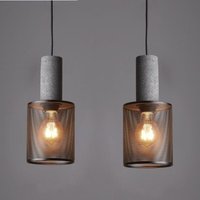 Vintage Pendelleuchte Industrial Hängelampe Innenbereich Deckenleuchte für Esszimmer Café Bar Club Ø12,5CM 2 Stücke von WOTTES