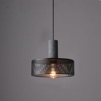 Wottes - Vintage Pendelleuchte Industrial Hängelampe Innenbereich Deckenleuchte für Küche Schlafzimmer Wohnzimmer Ø25CM von WOTTES