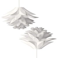 Diy Puzzle Lampenschirm Flower Hängelampe Weiß Pendelleuchte für Küche Wohnzimmer Esszimmer Café Bar Club Ø45CM 2 Stücke Diy Puzzle Lampenschirm Flower Hängelampe Weiß Pendelleuchte für Küche Wohnzimmer Esszimmer Café Bar Club Ø45CM 2 Stücke von WOTTES