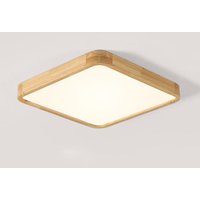 Wottes - led Deckenleuchte Holz Deckenlampe Top 360° Glühen ür Schlafzimmer Wohnzimmer Warmweißes Licht von WOTTES