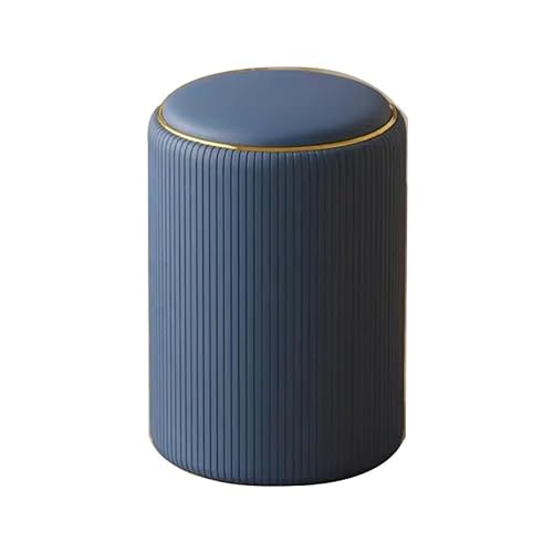 Schminkhocker, Mehrzweck-Friseurhocker, gepolsterter runder Ottoman mit Stauraum, moderner weicher Schminkstuhl mit Memory Foam-Sitz, geeignet für Wohnzimmer, E,B Schminkhocker, Mehrzweck-Friseurhocker, gepolsterter runder Ottoman mit Stauraum, moderner weicher Schminkstuhl mit Memory Foam-Sitz, geeignet für Wohnzimmer, E,B von WOTZOV