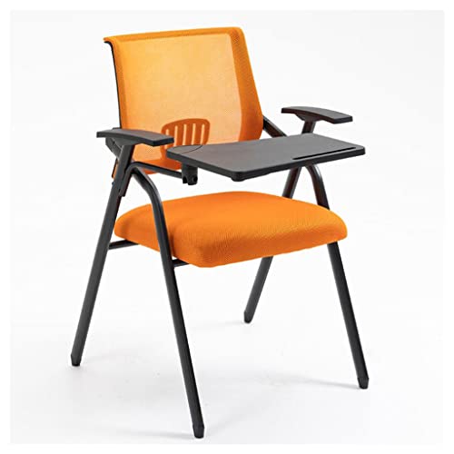 WOTZOV Klappstuhl Gepolsterter Netz-Bürostuhl Ergonomischer Computerstuhl Klappstuhl Innen gepolstert mit Schreibtafel Getränkehalter Stahlrahmen Schülerstuhl für Schule Bu,Orange WOTZOV Klappstuhl Gepolsterter Netz-Bürostuhl Ergonomischer Computerstuhl Klappstuhl Innen gepolstert mit Schreibtafel Getränkehalter Stahlrahmen Schülerstuhl für Schule Bu,Orange von WOTZOV