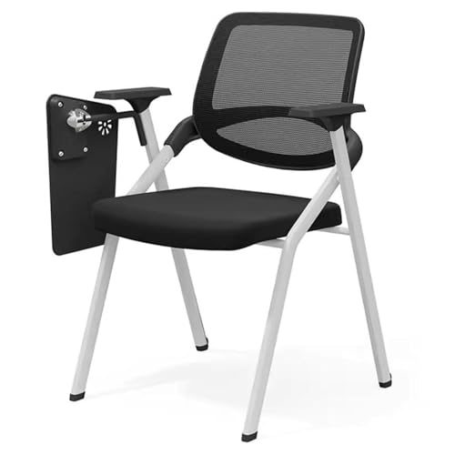 WOTZOV Klappstuhl mit Schreibtafel, Klappbarer Schulungsstuhl mit Schreibtafel, Empfangsstuhl für Nachrichtenpersonal, Batch-Schulungsstuhl für Schulkonferenzräume, Schwarz,Blackb 49 * 63 * 85cm WOTZOV Klappstuhl mit Schreibtafel, Klappbarer Schulungsstuhl mit Schreibtafel, Empfangsstuhl für Nachrichtenpersonal, Batch-Schulungsstuhl für Schulkonferenzräume, Schwarz,Blackb 49 * 63 * 85cm von WOTZOV