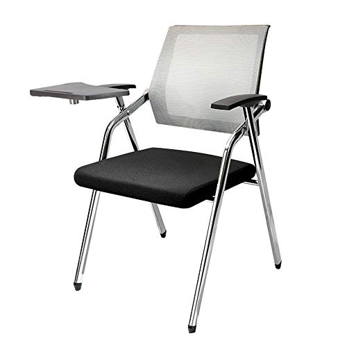 WOTZOV Klappstuhl mit Schreibtafel, Schulungsstuhl mit Tischplatte, Schreibtafel, Konferenzstuhl, Büro-Besprechungsraum, Schulungstisch und -Stuhl, Hockerstuhl，B B von WOTZOV