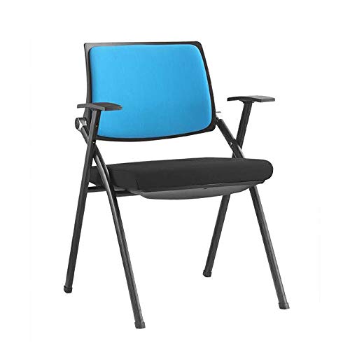 WOTZOV Klappstuhl mit Schreibtafel Büro, Abnehmbare Rückenlehne Konferenz-Schulungsstuhl Klappbarer Mitarbeiter-Besprechungsraumstuhl mit Schreibtafel Tischstuhl Arbeitsstu von WOTZOV