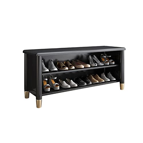 WOTZOV Schuhwechselhocker Nordischer Schuhwechselhocker Home Doppelschichtiger Schuhschrank Sofa Schuhhocker Geeignet für Wohnzimmer Veranda Eckkorridor Eingangshocker,A von WOTZOV
